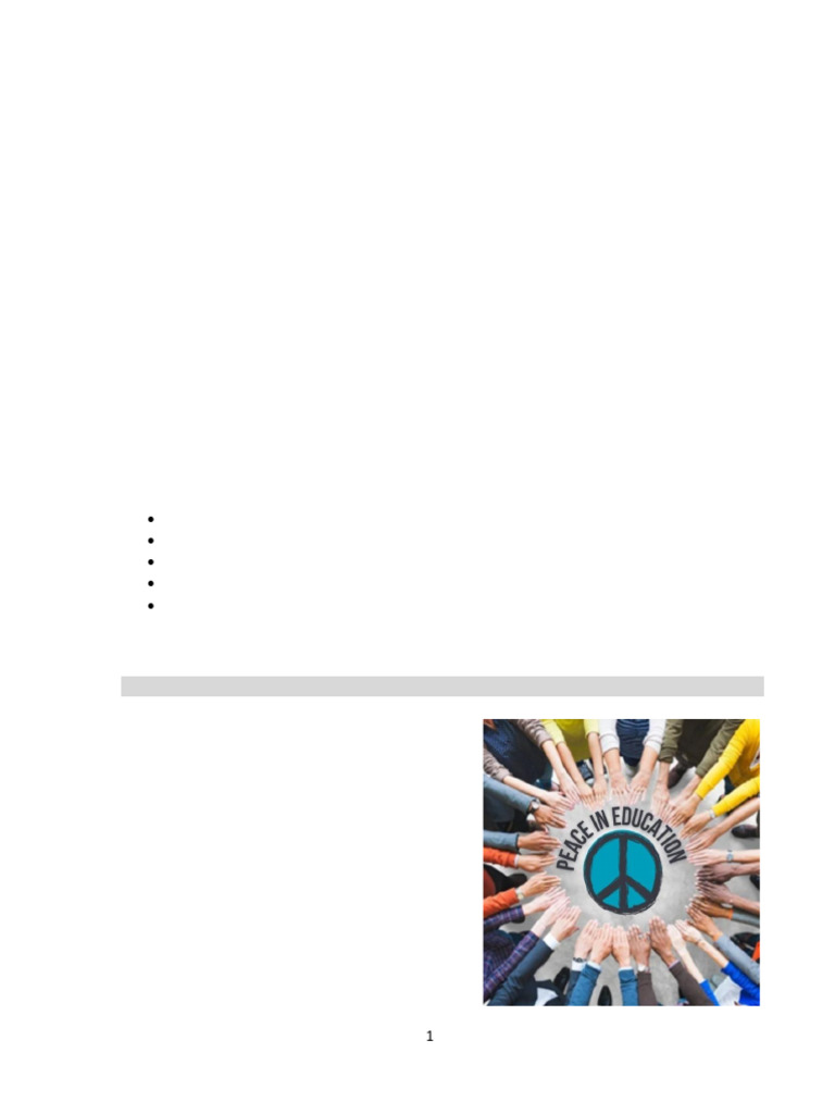 Understanding Peace Education Concepts | PDF | Human Rights | Peace