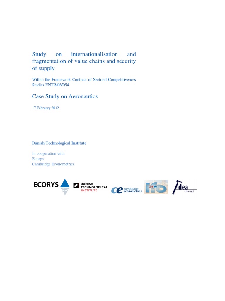 Study On Internationalisation and Fragmentation of Value Chains and ...