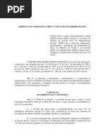 ORIENTAÇÃO NORMATIVA SRH Nº 2, DE 23 DE FEVEREIRO DE 2011.