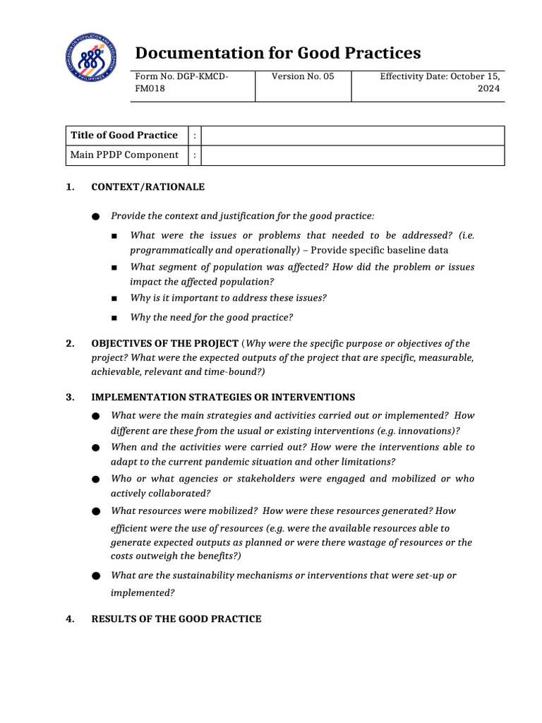 Good Practices Documentation Guide | PDF | Business