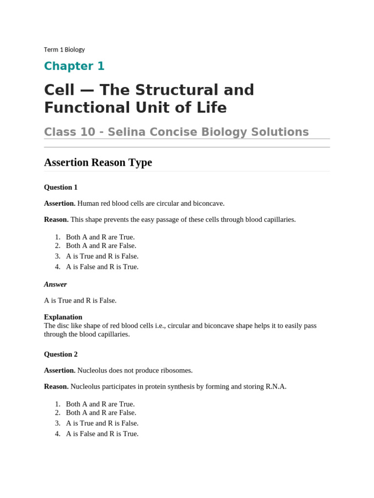 Term 1 Biology Notes Chapter 1,2,3&4 Notes | PDF | Mitosis | Dominance ...