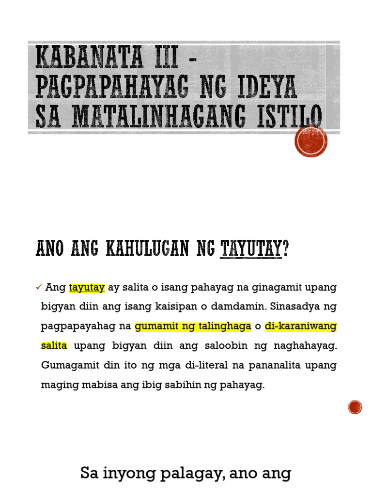 Kabanata 3 | PDF