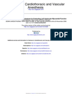 Echocardiographic Techniques For Evaluating Left Ventricular Myocardial Function