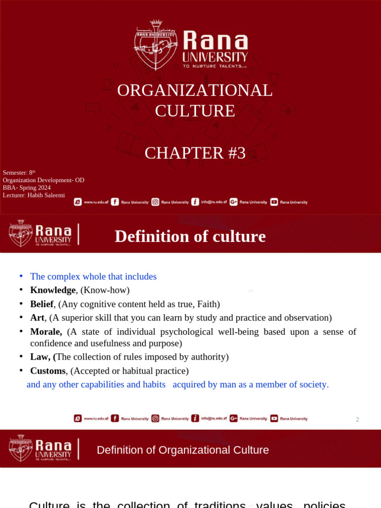 Understanding Organizational Culture | PDF | Organizational Culture ...