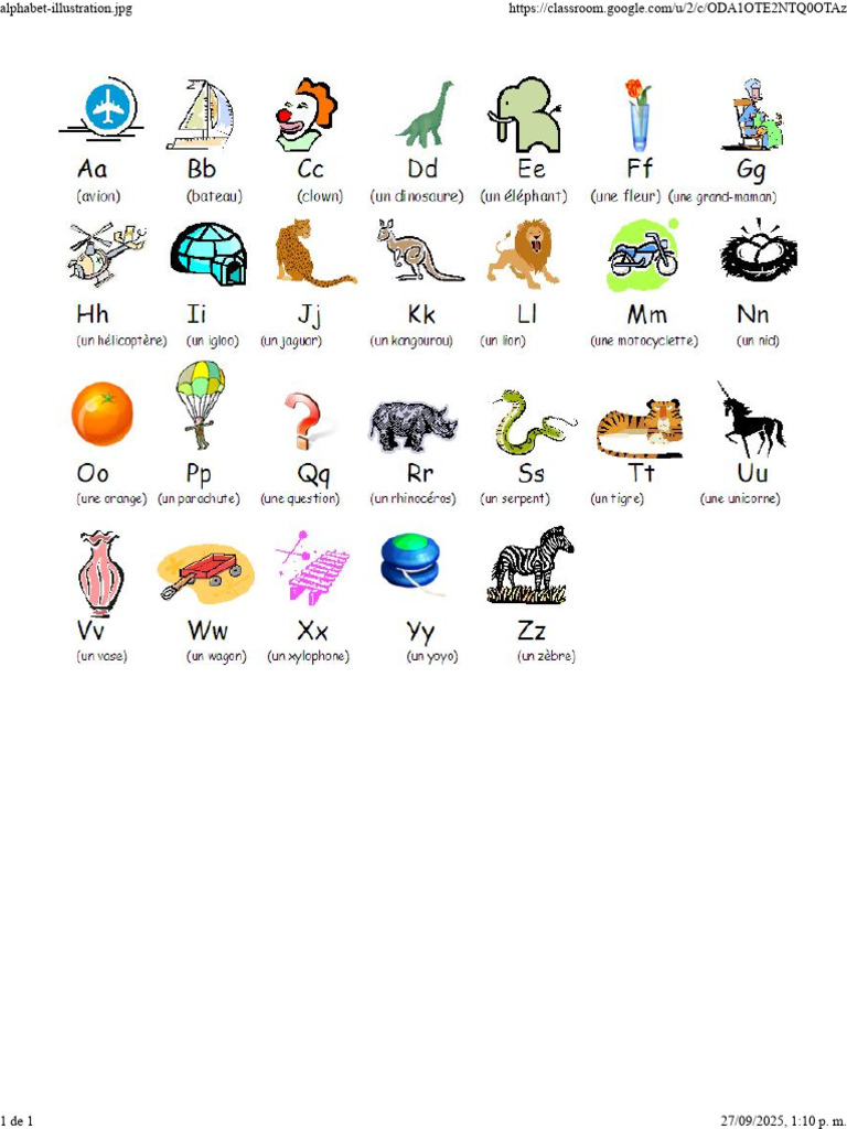 Alphabet Illustration - JPG | PDF