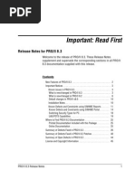 Important: Read First: Release Notes For PRO/II 8.3