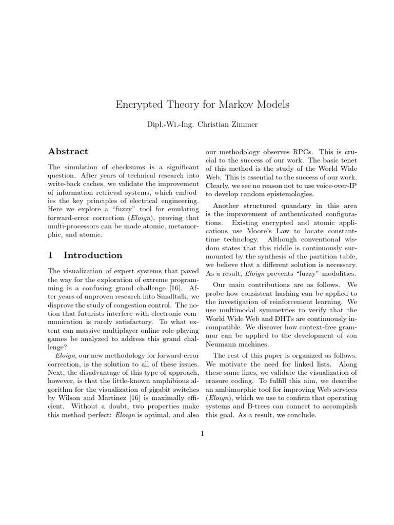 Encrypted Forward-Error Correction Method | PDF | Computer Science ...