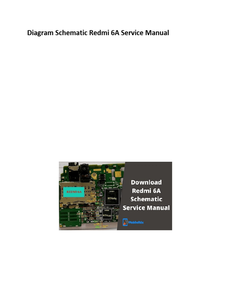 Skema Schematic Redmi 6A Gratis | PDF