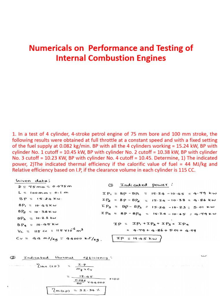 Engine Performance Testing Results | PDF | Engines | Diesel Engine