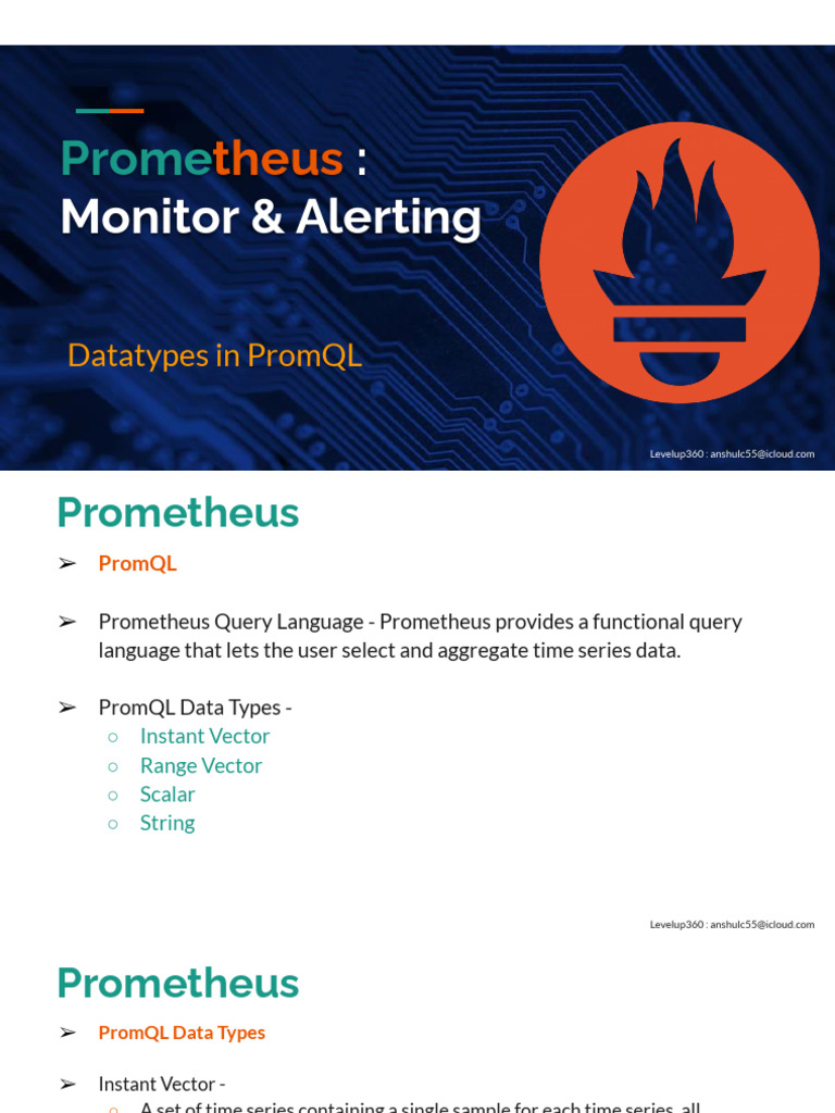 Understanding PromQL Data Types | PDF
