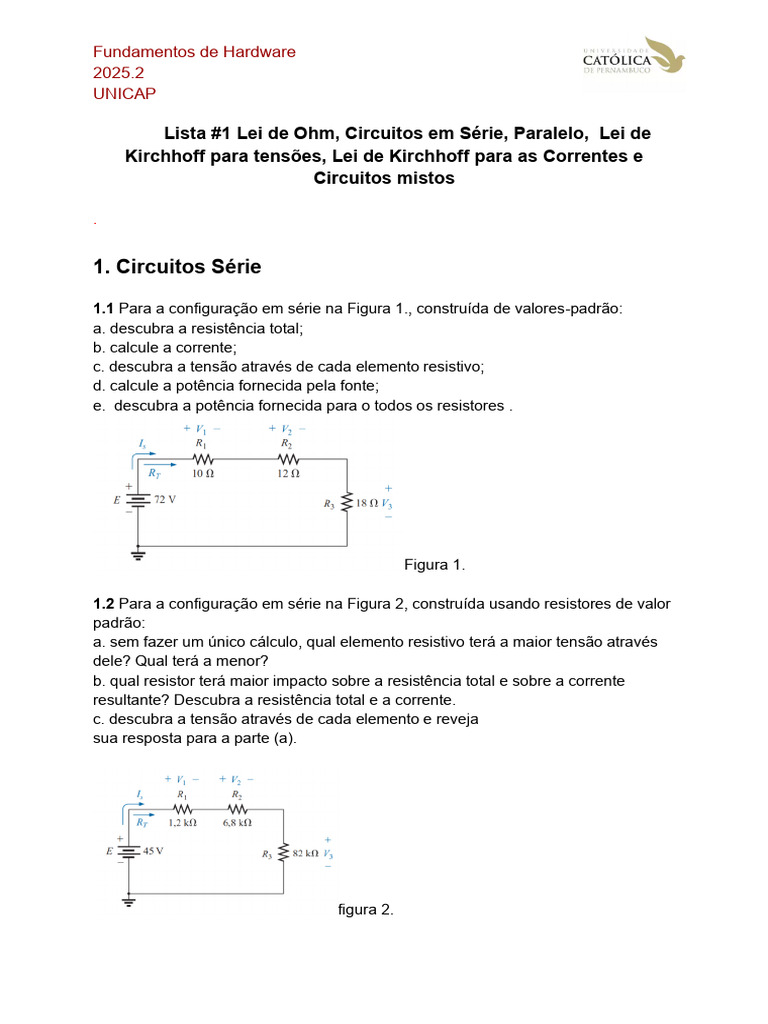 Fundamentos de Circuitos Elétricos | PDF | Circuitos em série e em ...