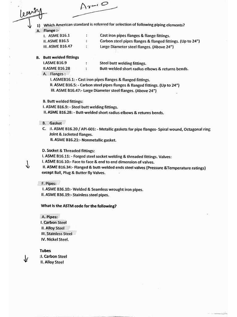 11 Piping Questions | PDF