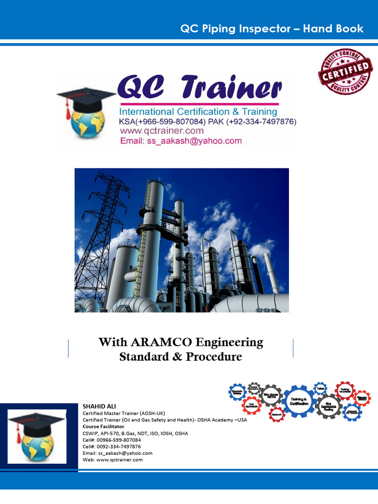 QC Piping Inspector Handbook Guide | PDF | Pipe (Fluid Conveyance ...