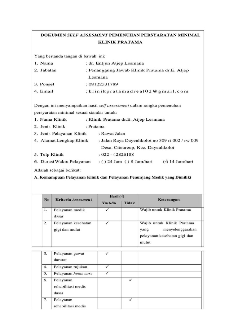 Self Assessment Oss Acep | PDF