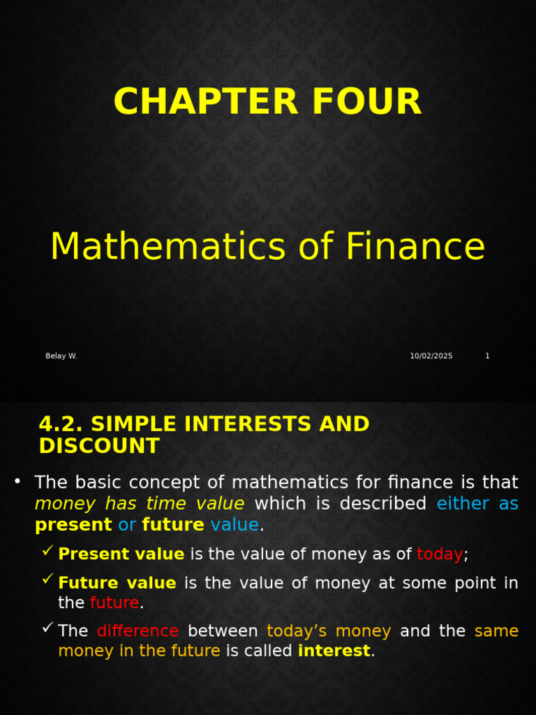 Simple and Compound Interest Explained | PDF | Present Value | Interest