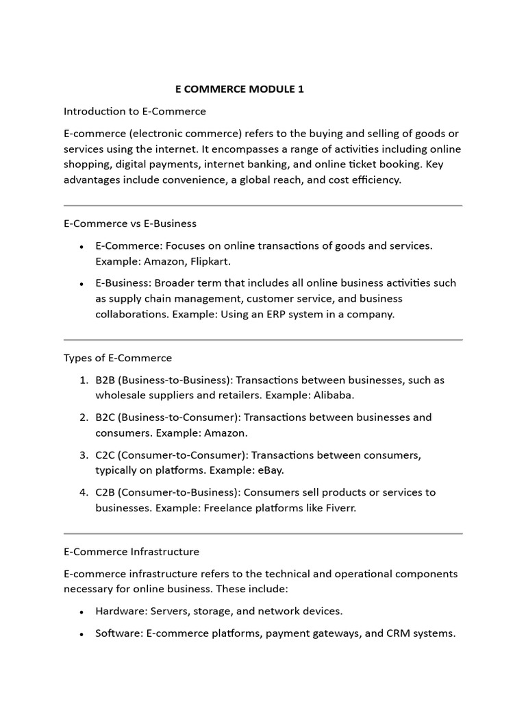 E-Commerce Fundamentals and Security Insights | PDF | E Commerce ...