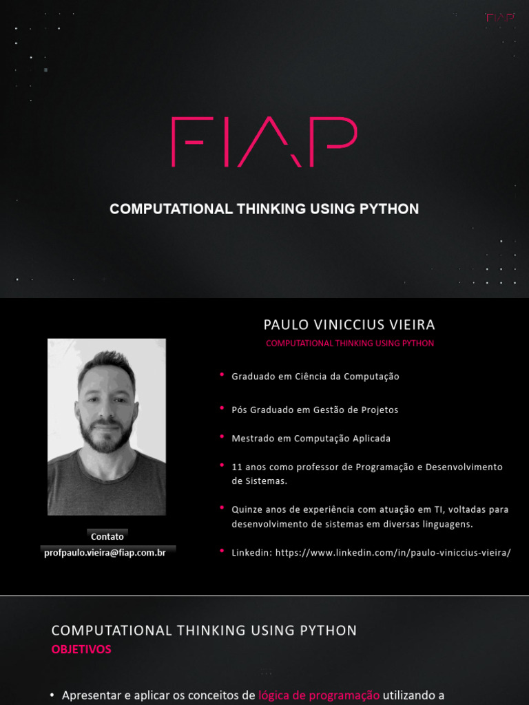 Pensamento Computacional com Python | PDF | Python (linguagem de ...