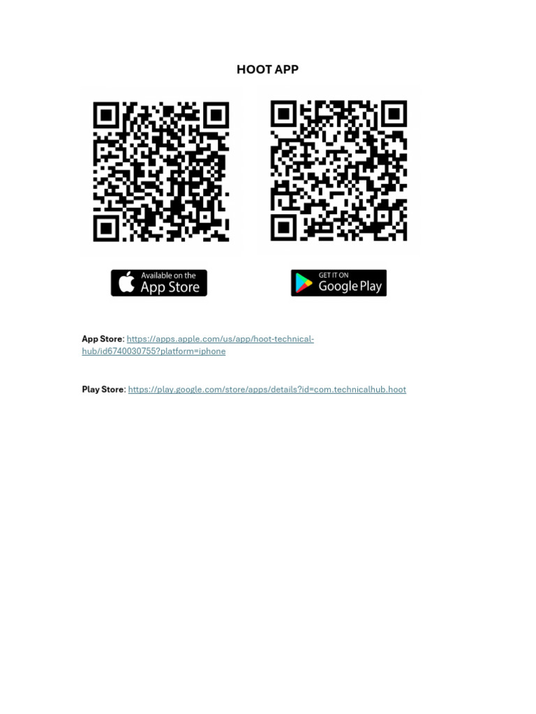 Hoot App Download Links | PDF
