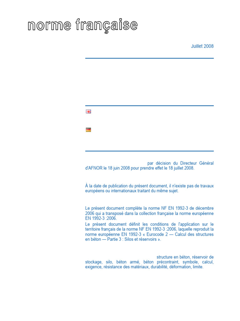 Eurocode 2 : Silos et réservoirs en béton | PDF | Régulations ...