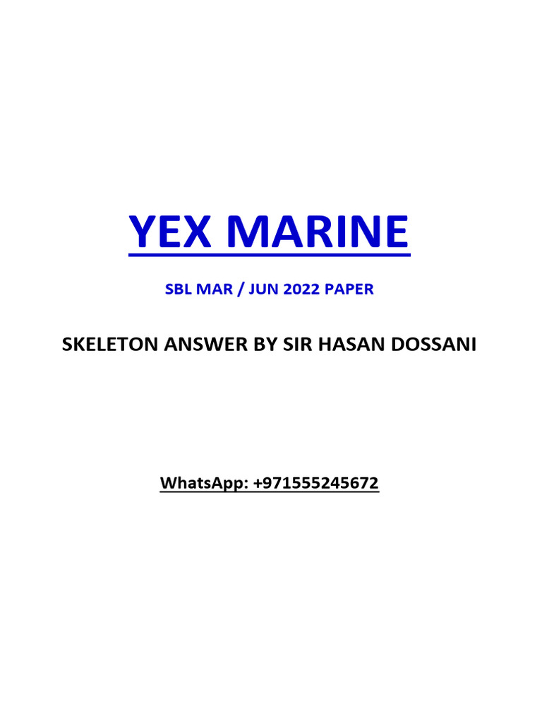 Yex Marine Strategy Committee Proposal Review | PDF | Risk | Digital ...