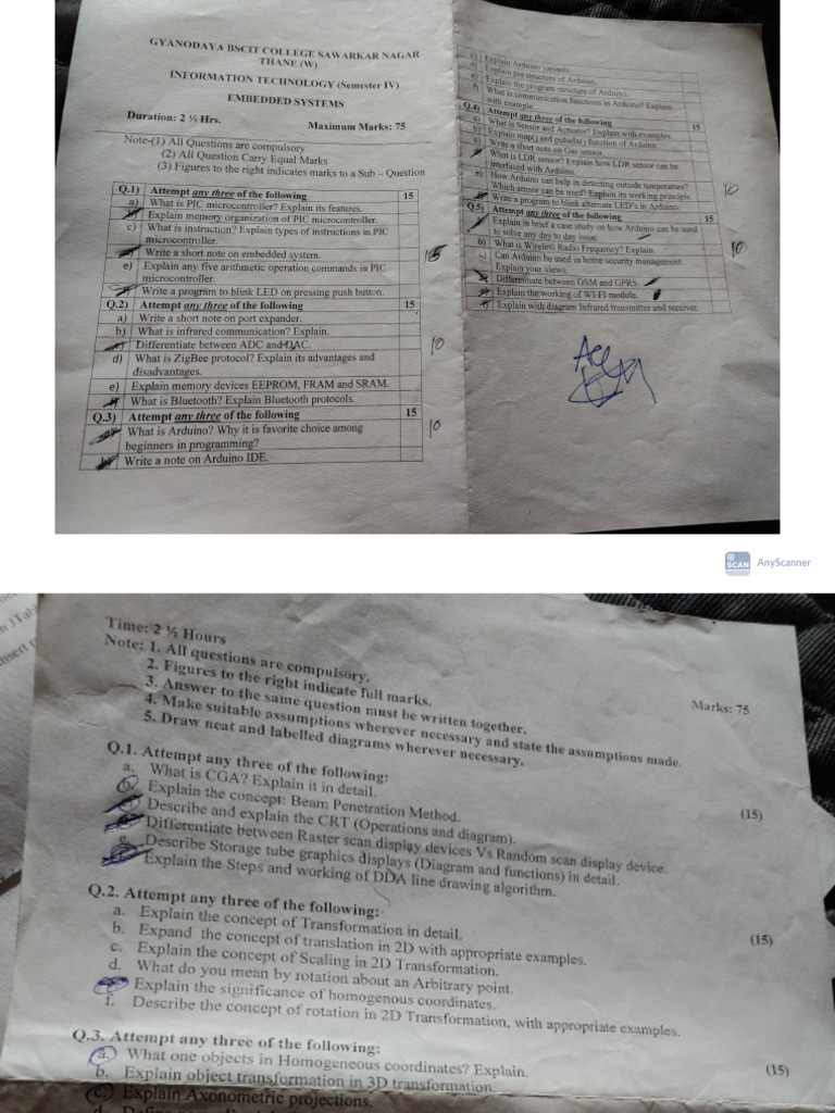 4 TH Sem Paper | PDF