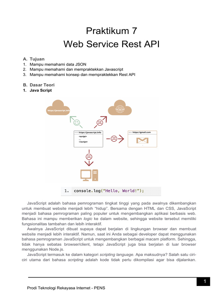 Praktikum Rest API dan JavaScript PENS | PDF