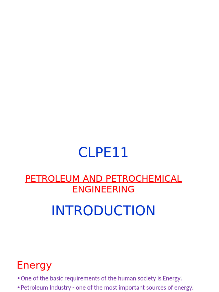 Petroleum and Petrochemical Engineering Overview | PDF | Petroleum ...