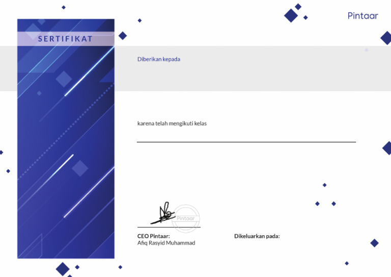 E Certificate | PDF
