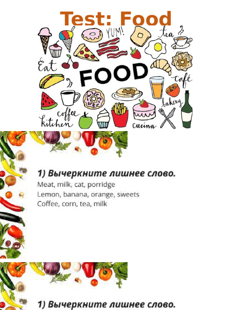 Test Food | PDF
