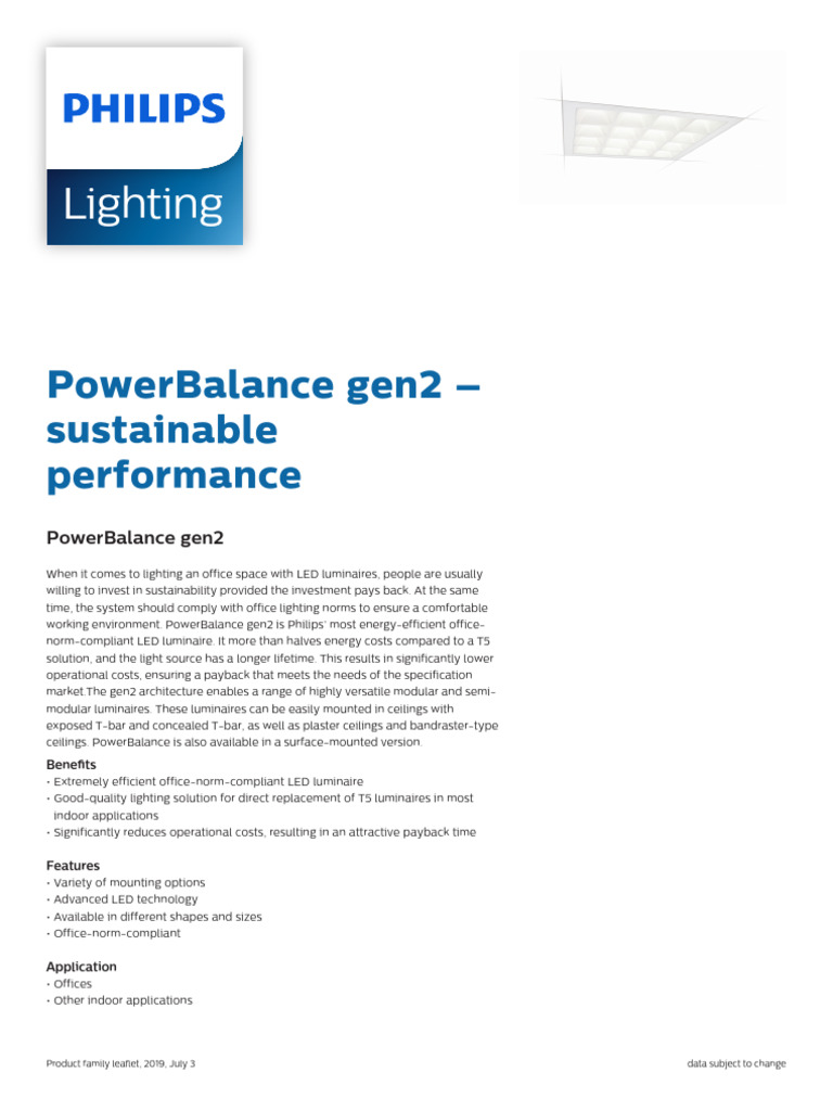 PowerBalance Gen2: Energy-Efficient LED | PDF | Lighting | Electrical ...