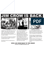 Jim Crow Is Back Flyer
