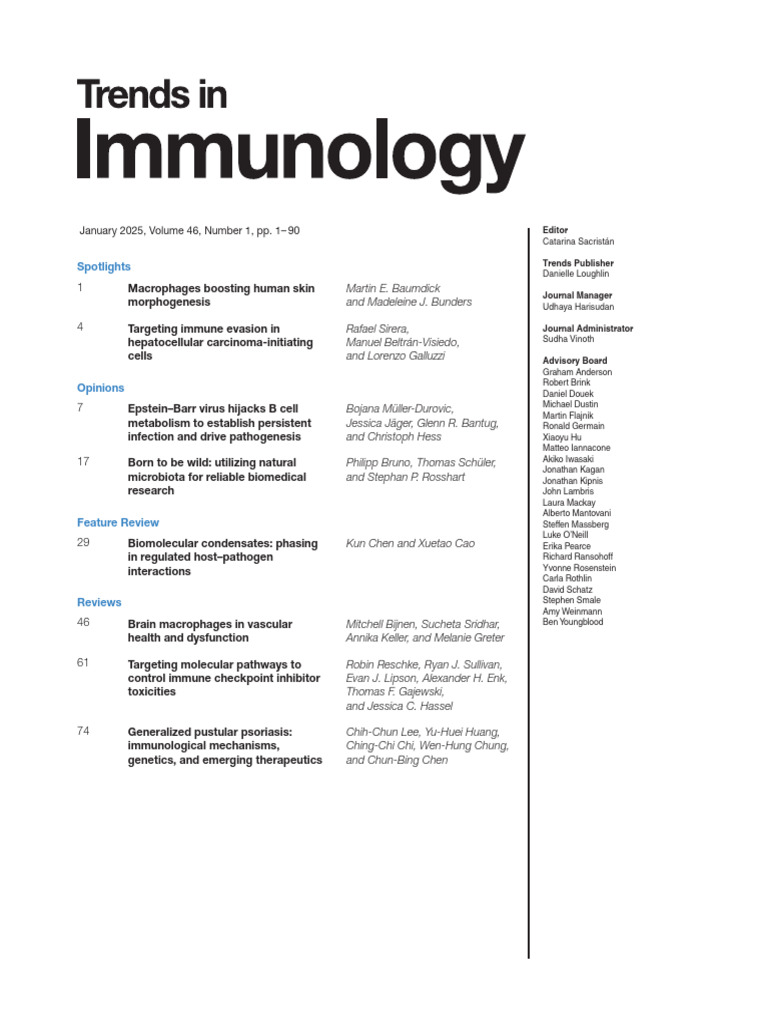 Advisory Board and Contents Treimm | PDF | Biology | Immunology
