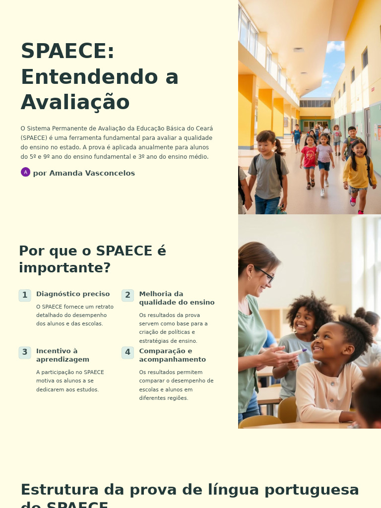 Avaliação SPAECE: Guia e Dicas de Estudo | PDF | Gramática | Linguística