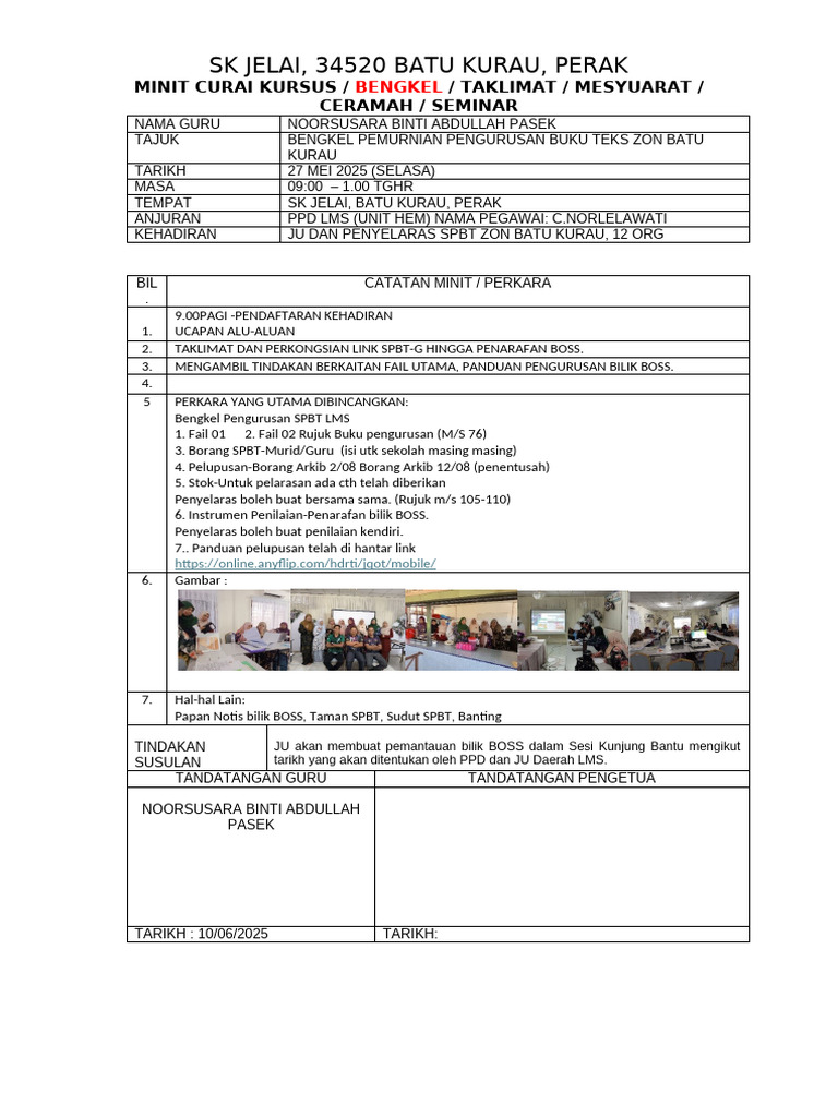Minit Curai SPBT 2025 | PDF