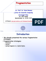 Fragmentation: Univ.-Prof. Dr. Peter Brezany Institut Für Scientific Computing Universität Wien