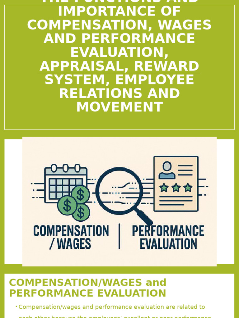 Compensation and Performance Evaluation Insights | PDF | Cost Of Living ...
