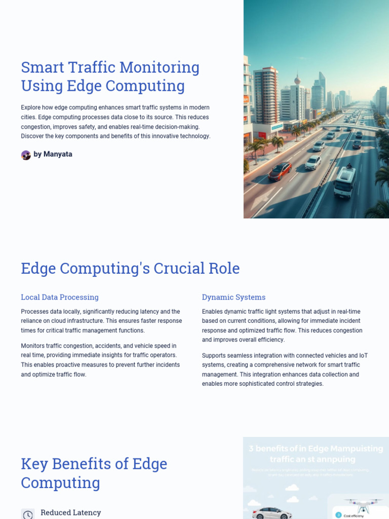 Edge Computing for Smart Traffic Systems | PDF | Traffic | Traffic ...