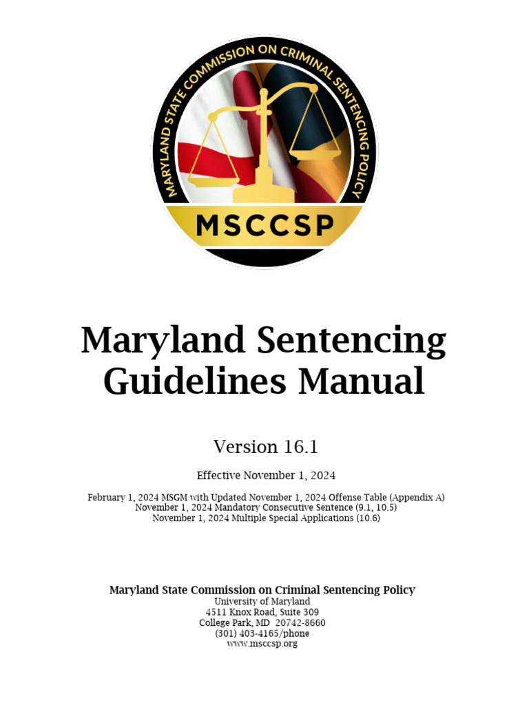 MARYLAND GUIDELINES intelligence overview