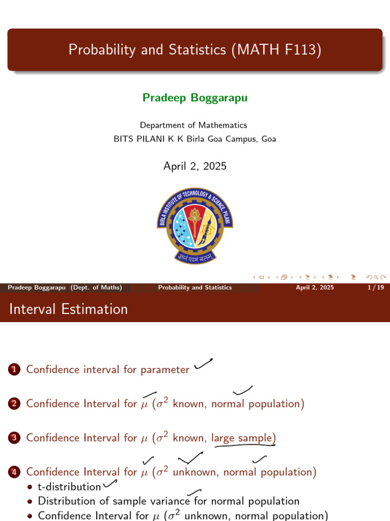 Confidence Intervals in Statistics | PDF | Confidence Interval | Statistics