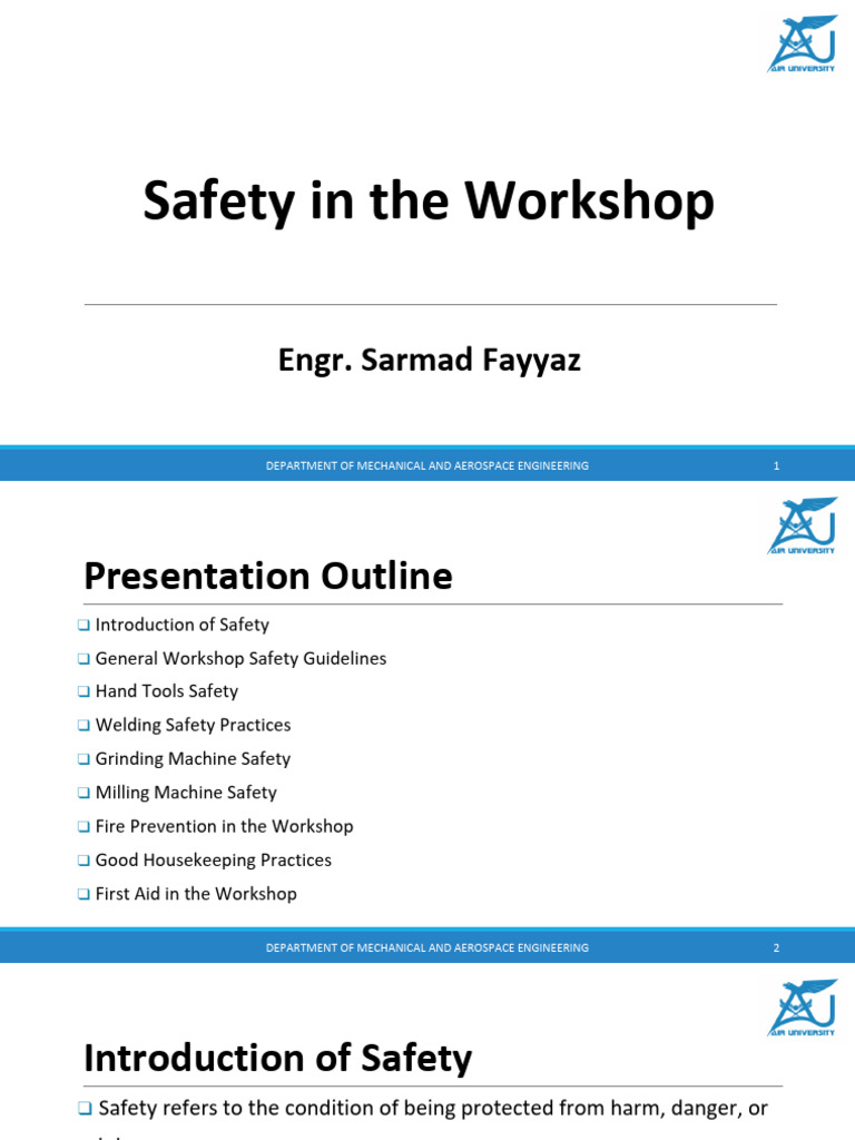 Workshop Safety Guidelines and Practices | PDF | Welding | Construction