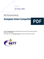 A2 European Union Competition Policy
