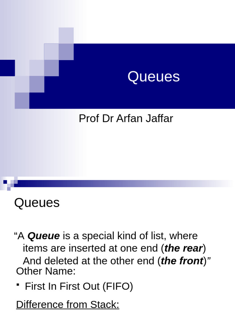 Understanding Queue Data Structures | PDF | Queue (Abstract Data Type ...