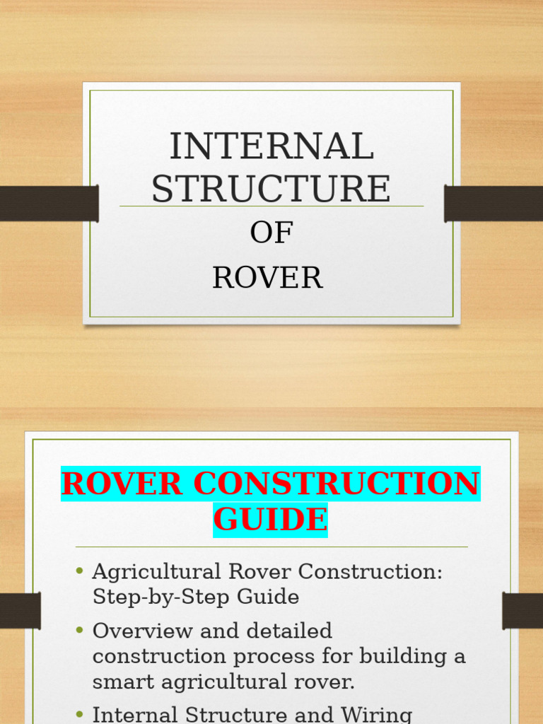 Internal Structure of Rover-1 | PDF | Solar Panel | Electrical Connector