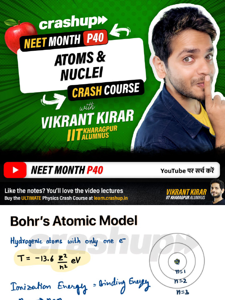 NEET P40 Atoms and Nuclei | PDF