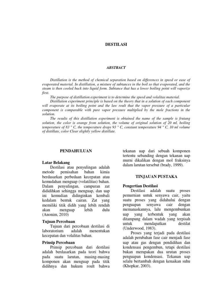 JURNAL DESTILASI SEDERHANA PDF