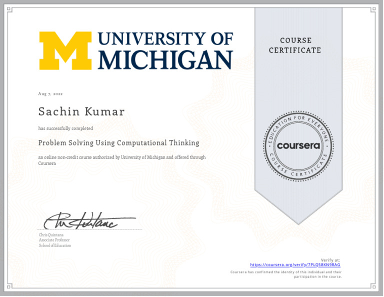 Problem Solving with Computational Thinking | PDF
