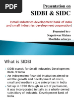 Sidbi & Sidc: Presentation On