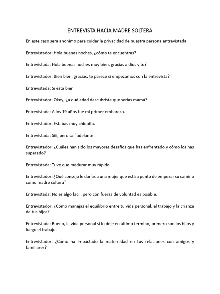 Desafíos y consejos de una madre soltera | PDF