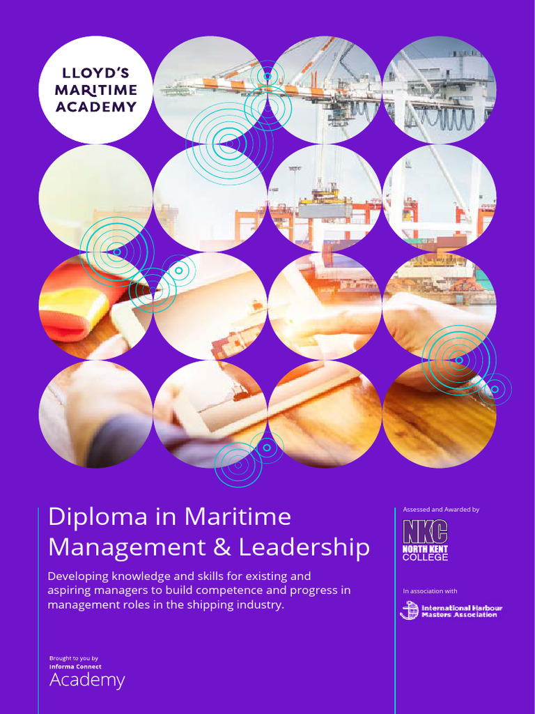 LMA Diploma in Maritime Management Leadership Brochure NKC | PDF ...
