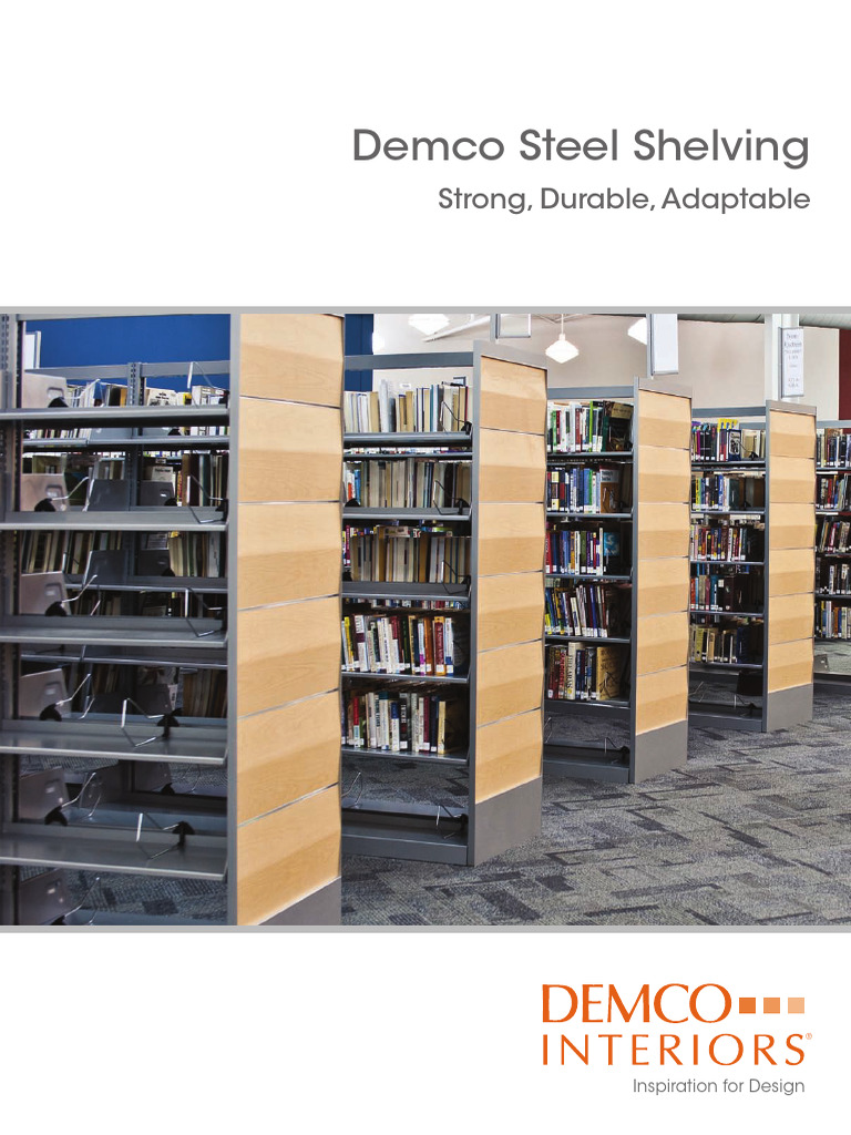 Demco Steel Shelving Solutions for Libraries | PDF | Libraries
